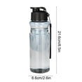 thumbnail image 3 of 550ml Plastic Water Cup Cold Drink Cup Warm Water Cup Convenient Water Bottle Lightweights Sports Accompanying Cup, 3 of 6