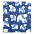 thumbnail image 3 of Dailycode Dishwasher Magnet Cover Magnetic Fridge Door Cover Home Kitchen Decor, White Winter Polar Bears, 23"x 26", 3 of 6