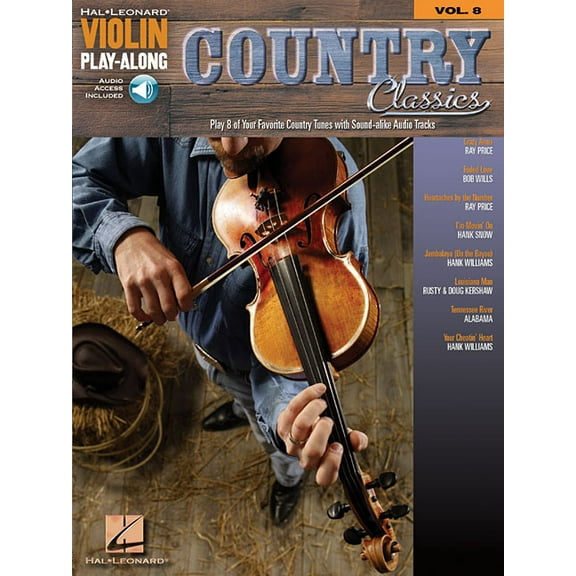 Hal Leonard Violin Play Along Country Classics - Violin Play-Along Volume 8 Book/Online Audio, Book 08, (Paperback)