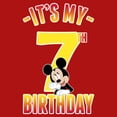 thumbnail image 2 of Boy's Mickey & Friends It's My 7th Birthday  Graphic Tee Red X Large, 2 of 4