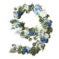 thumbnail image 2 of 6.5FT Handcrafted Artificial Rose Flower DIY Garland Greenery Garland for Wedding Centerpieces Ceremony Arch Arbor Reception Table Decorations Wedding Decor, 2 of 10