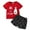 2 PCS Sst, variant on Inadays Toddler Baby Boys Clothes Outfits Short T Shirt Shorts Set Summer 2pcs Clothing Sets, 12-18 Months