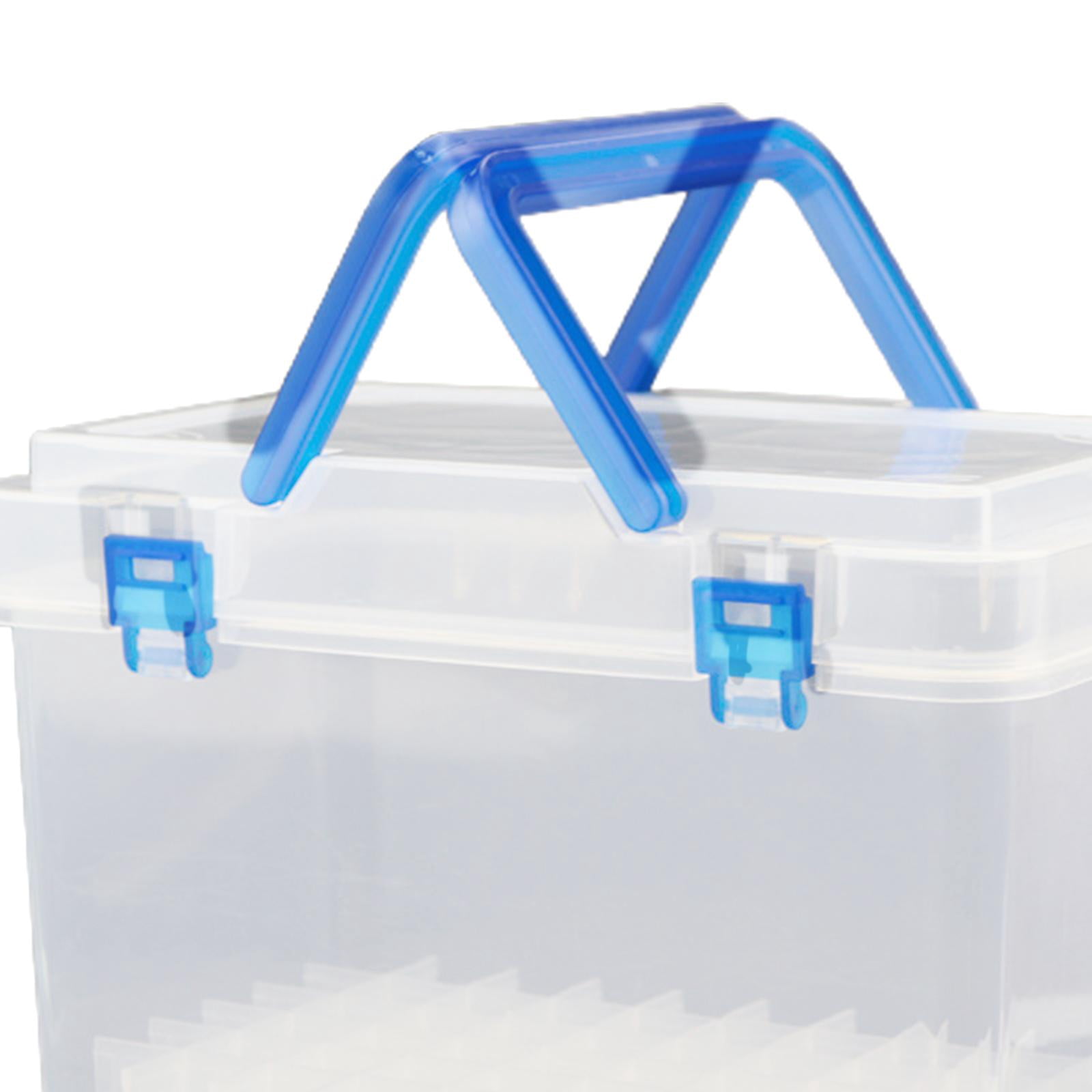 Marker Pen Carrying Case Marker Holder Transparent Multifunctional Marker Pen Organizer Case Pencil Organizer Handheld Box Brush Pen Case 48 Slot