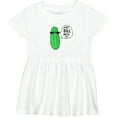 thumbnail image 3 of Inktastic Just Dill with It Chill Dill Pickle in Sunglasses Girls Baby Dress, 3 of 5