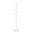 thumbnail image 1 of VASAGLE Solid Wood Coat Rack, Free Standing Hall Coat Tree with 8 Hooks, 3 Height Options, for Coats, Hats, Bags, Purses, for Entryway, Hallway, Rubberwood Hooks and Pole, Dark Walnut URCR010W01, 1 of 6