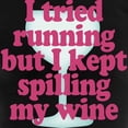 thumbnail image 3 of CafePress - Wine Vs Running Lazy Humor - Women's Dark Pajamas, 3 of 4