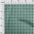 thumbnail image 2 of oneOone Cotton Cambric Teal Green Fabric Abstract Traditional Dress Material Fabric Print Fabric By The Yard 56 Inch Wide, 2 of 6