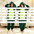 thumbnail image 5 of Ruyang Kids Plush Hooded Jumpsuit Animal Long Sleeve Zip Up Bodysuits Toddler Boys Girls Holiday Dress Up Role Play Outfit, 5 of 9