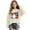 71Beige422, variant on XAOFW Girls Halloween Sweatshirt Pumpkin Ghost Print Long Sleeve Crewneck Sweatshirts Autumn Winter Cozy Graphic Pullover For Toddler Kids Versatile Top 2-3 Years