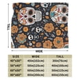 thumbnail image 3 of ZICANCN Throw Blanket Dead Skull Muertos Dark , Couch Ultra Soft Micro Fleece Sofa Bed Camping Travel Blanket for Adults, 80"x60", 3 of 8