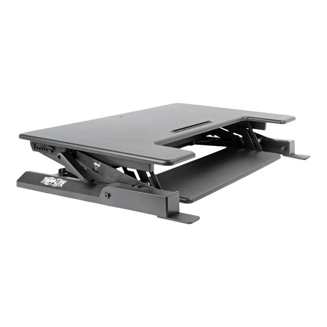 Eaton Tripp Lite Series WorkWise Height-Adjustable Sit-Stand Desktop Workstation - Standing desk converter - rectangular with contoured side - black - black base