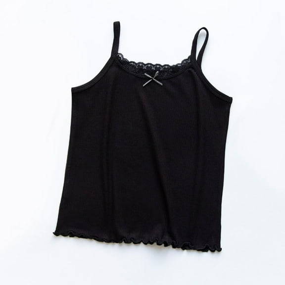 Girls' Cotton Camisole Vest Comfortable Breathable Undershirt for Daily Wear