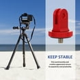 thumbnail image 3 of RENACLIPY 1 Pce Adaptateur Compact Rouge pour Monopode avec Design Dentelé pour Support Sécurisé de Caméra, 3 of 5