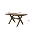 thumbnail image 5 of Home Design Oden Dining Table, Brown, Rectangular top, Split-top design, X-shaped base, Natural woodgrain finish, Rustic-modern style, Sturdy construction, Durable and stylish, 5 of 5