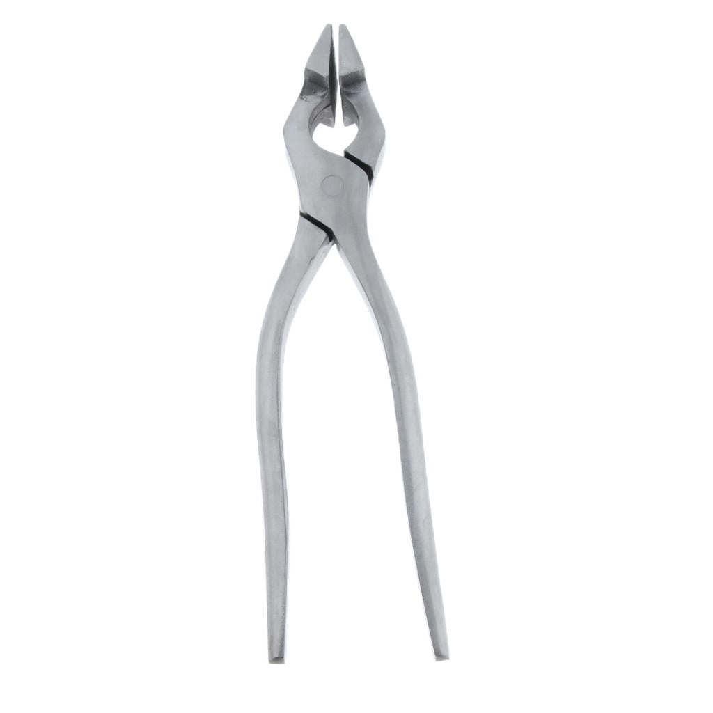 FVDPWYE Leathercraft Tool Leather Flatten Plier Clamp for Bags Straight plier Silver Straight plier