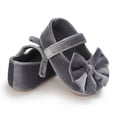 thumbnail image 6 of Yoyauz Baby Girl Mary Jane Shoes Anti Slip Rubber Sole Ballet Slippers Princess Dress Wedding Shoes Newborn Kids Shoes Toddler Shoes（0-12 Month）, 6 of 7