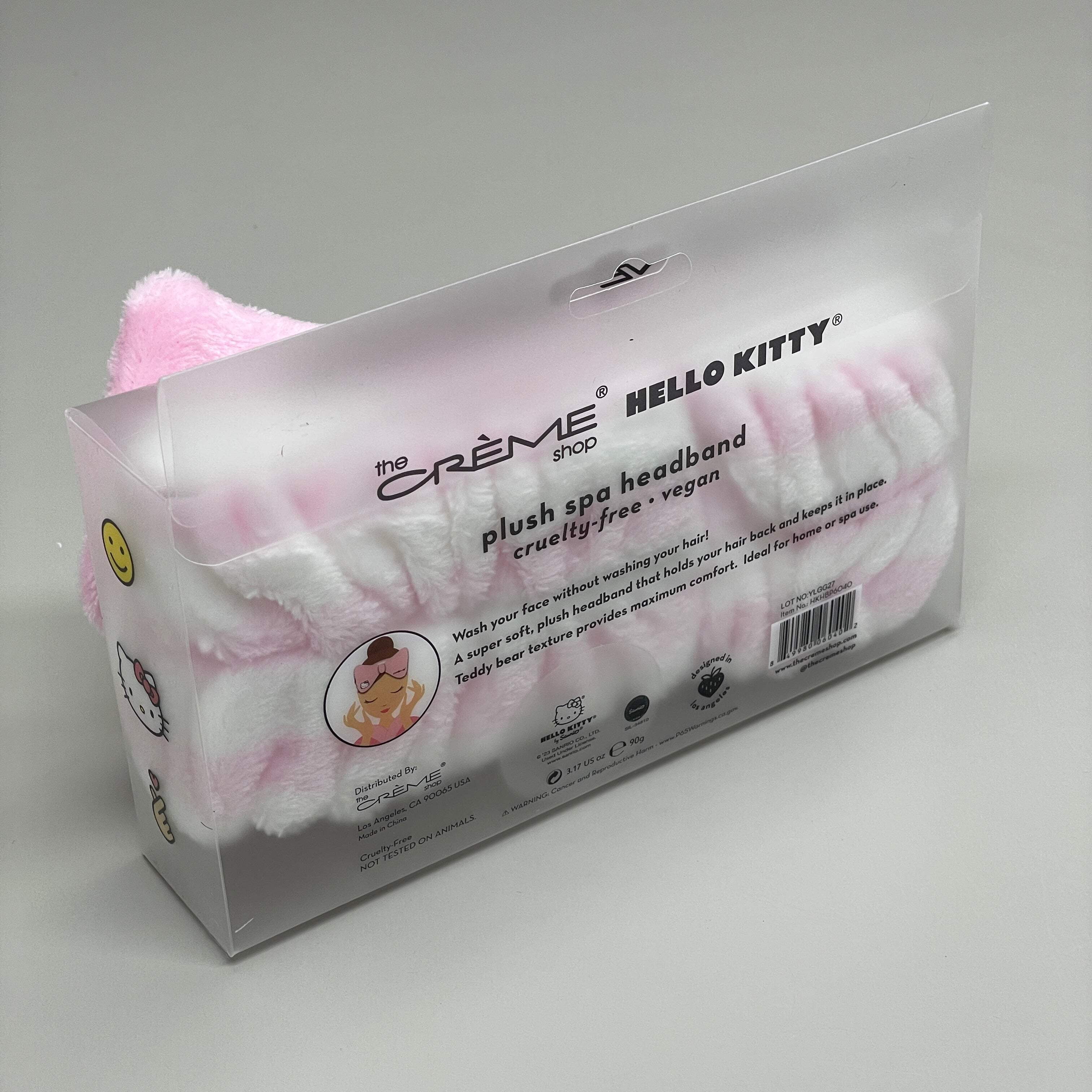 THE CRÈME SHOP Sanrio Hello Kitty Plush Spa Makeup Headband