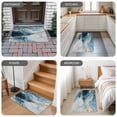thumbnail image 6 of Blue Oil Painting Door Mat&nbsp;Indoor Outdoor Entrance, Non Slip Rug for Kitchen Bathroom Entryway Rug, Modern Marble Art Abstract Washable Doormat Floor Mat for Office Home Decor 20x31.5 Inch, 6 of 8