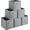 Grey, variant on 13x15x13 Storage Cube Bins, Heavy Duty Foldable Fabric Storage Bins with Handles and Metal Frame, 6 Pack Large Closet Organizer Bins for Clothes, Socks, Towels, White Purple