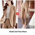 thumbnail image 5 of Conjunto profesional de traje a juego para mujer, chaqueta informal elegante coreana, abrigo, pantalones, ropa femenina de dos piezas, nueva moda de otoño 2025, 5 of 5