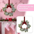 thumbnail image 5 of 10Pcs Mini Christmas Wreath 11Inch Xmas Kitchen Cabinet Decorations with Norfolk Pine Red Ribbon Pine Cones Small Decor Farmhouse Artificial Hanging Garlands for Front Door Window Chair Wall, 5 of 8