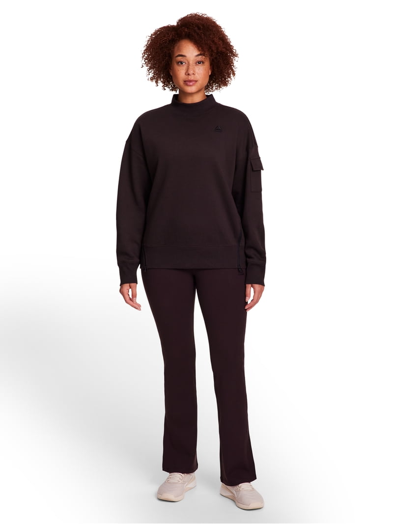 Reebok Women's & Women's Plus Transition Mock Neck Sweatshirt