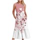 thumbnail image 1 of Vestido sin Mangas para Mujeres Vestido de Verano de Cuello Redondo Impreso, Poliéster de Tamaño Verdadero Diario Y Vestido de Fiesta, 1 of 4