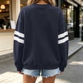 thumbnail image 7 of Staron Fall Winter Sweaters for Women Cozy Oversized Knit Pullover Round Neck Long Sleeve Loose Comfy Casual Basic Fashion Tops Navy XL, 7 of 7