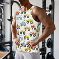 thumbnail image 6 of Haiem Cartoon Monster Trucks Men Workout Tank Top Gym Bodybuilding Sleeveless Muscle T Shirts Athletic Tank Breathable Workout Shirt-Large, 6 of 8