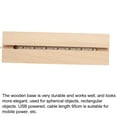 thumbnail image 4 of Base de soporte de exhibición Unique Bargains LED madera 15x4.5x3cm Cálido USB, 4 of 5