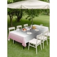 thumbnail image 5 of 60x84 Inch Outdoor Tablecloth with Umbrella Hole Zipper Rectangle Pink Grey Rectangular Tablecloths Outside Waterproof Gray Farmhouse Modern Rustic Patio Table Cloth Cover for Picnic Party, 5 of 8