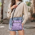 thumbnail image 5 of ZUXONGSY Purple Butterfly Cherry Blossom Print Leather Crossbody Purse for Women Waterproof Messenger Bag Shoulder Purse Bag Fashion Travel Bag with Shoulder Strap for Daily Use Dating, 5 of 7