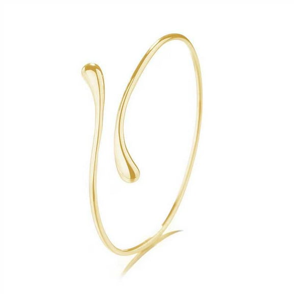 14K Gold Plated Water Drop Bangle Bracelet