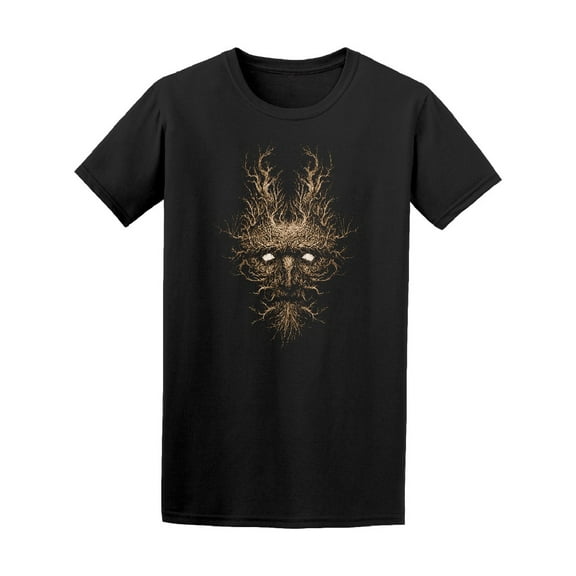 Psychedelic Style Forest Face T-Shirt Men -Image by Shutterstock, Male Small