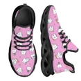 thumbnail image 1 of Zapatillas de deporte de malla con dibujos de dientes bonitos, cómodas, con plataforma y amortiguación de aire, para mujer, ligeras y a prueba de golpes, para correr, tenis, 1 of 6