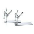 thumbnail image 5 of Milue Set of 2 Heavy Duty Metal Bookends Nonskid Heavy Duty Magazine Notebook Holders, 5 of 5