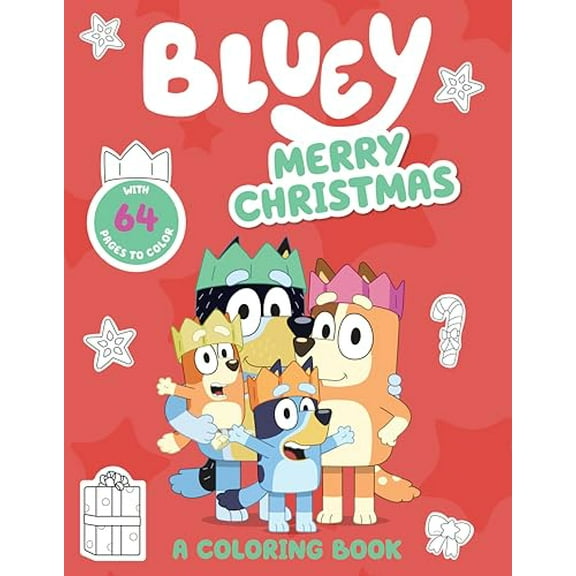 Pre-Owned Bluey: Merry Christmas: A Coloring Book Paperback