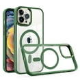 thumbnail image 2 of For iPhone 13/14 Case Thick Magnetic Circle with Metal Buttons + Tempered Glass, 2 of 6