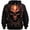 A-Orange1135, variant on XIAONU Mens Skull Graphic Print Hoodie Oversized Front Pocket Night Out Long Sleeve Pullover Top