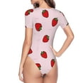 thumbnail image 4 of Naloa Strawberry Women's Short-Sleeved Onesie, One-Piece Swimsuit for Parties, dates, clubs - X-Large, 4 of 9