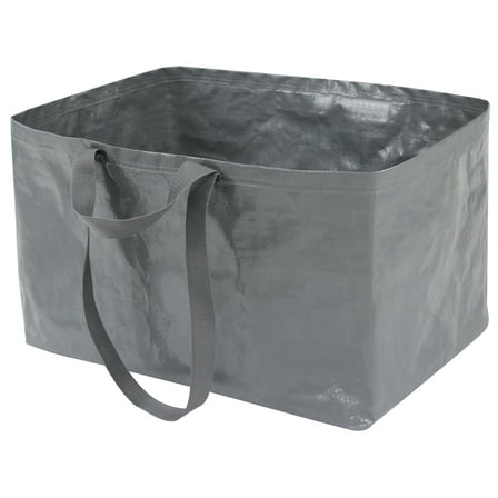 Mainstays Heavy Duty Open Top Storage Bag, Grey, 19 Gallon