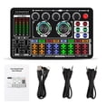 thumbnail image 1 of F999 Sound Card Audio Mixer Live Sound Card Voice Changer Mixing Console Amplifier Sound Card Phone, 1 of 5