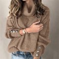 thumbnail image 2 of Durtebeua Casual Sweaters For Women Loose Fit Outwear Winter Thermal Sweater Tops, 2 of 3