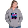 thumbnail image 4 of Vaporwave Aesthetic NASA Astronaut Zip Up Hoodie Men's Women's Brisco Brands S, 4 of 6