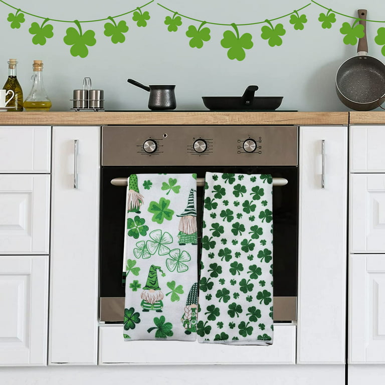 St Patrick's Day Kitchen Towels Absorbent Fast Drying Cloth Soft