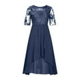 thumbnail image 1 of CHUANK 2023 Robes en Dentelle pour Invitées de Mariage pour Femmes Élégantes Robes pour Mère de la Mariée Marié Robes en Chiffon Robe de Soirée Formelle Midi Robe de Fête, 1 of 3