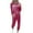 Hot Pink, variant on Scyoekwg Women's Fall Two Piece Outfits Long Sleeve Sweatshirt Drawstring Sweatpant Casual Matching Outfits Fashion Tracksuit (Pink,XXXL)
