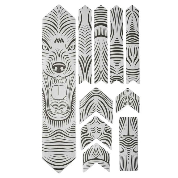 All Mountain Style Honeycomb frame guard XL, clear/wolf - AMSFG2CLWF