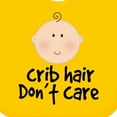 thumbnail image 4 of Inktastic Crib Hair Dont Care Funny Baby Clothes Boys or Girls Baby Bib, 4 of 4