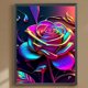 thumbnail image 1 of Cuadros Decorativos 5D bricolaje taladro redondo completo diamante pintura rosa Kit decoración del hogar artesanía (NH3488) Wdftyju embutido en tela, 1 of 9